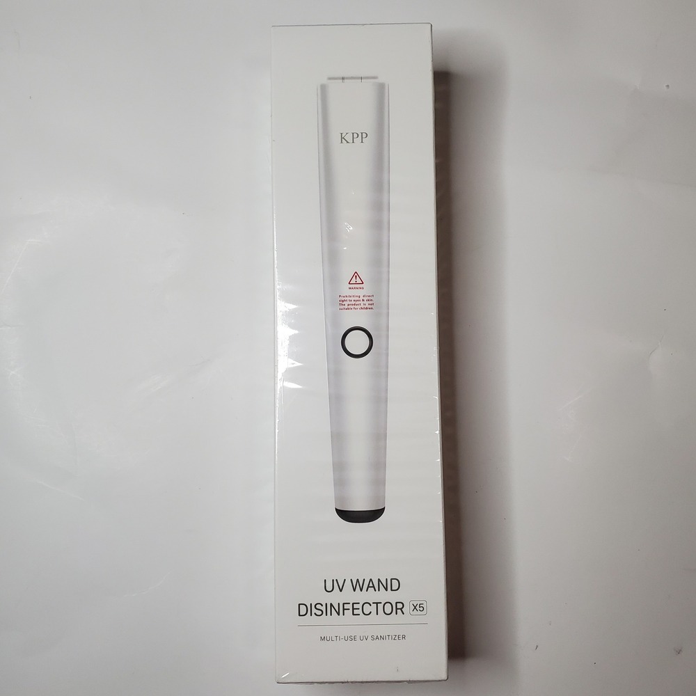 Portable UV Light Sanitizer Handheld Travel Device Compact Surface Cleaner White